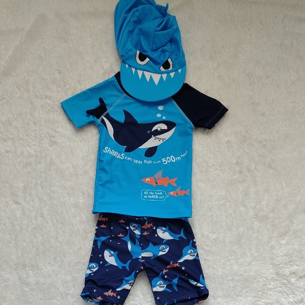 Kids Shark Swim Set - Blue